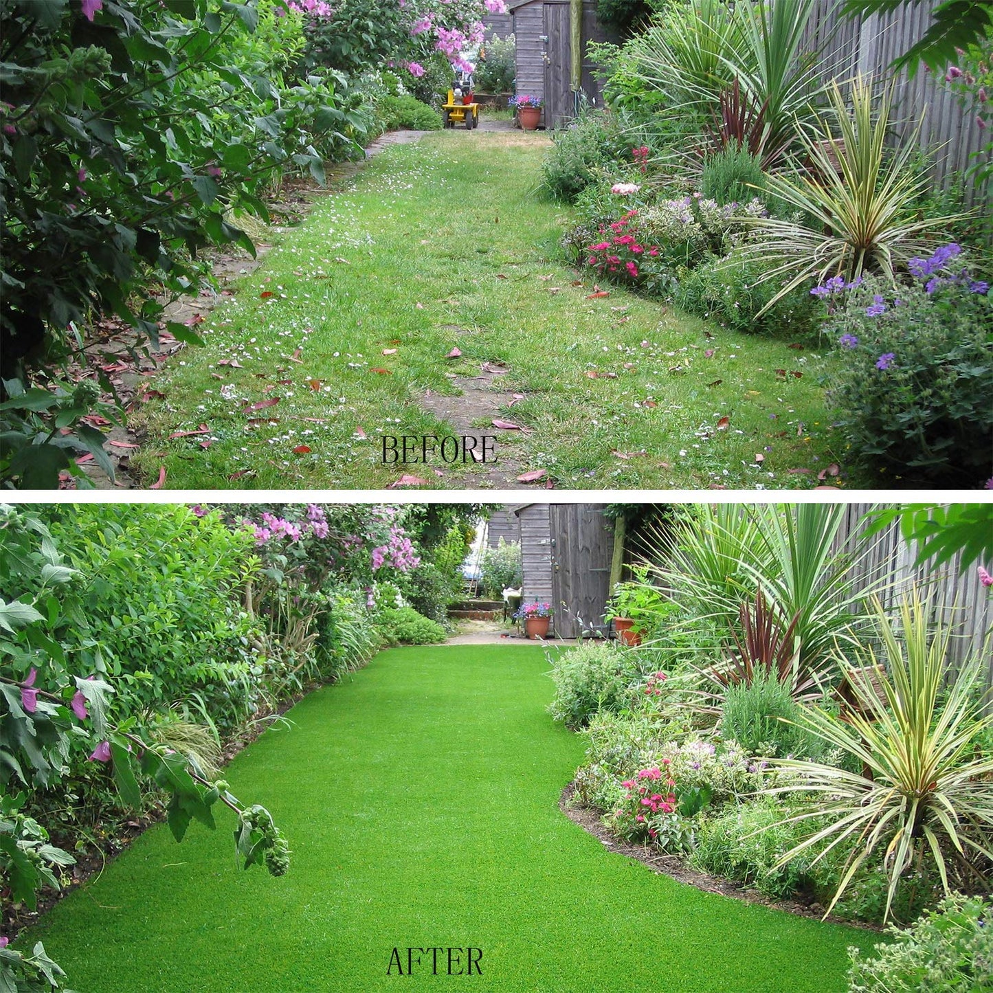 GL Artificial Grass Mats Lawn Carpet Customized Sizes, Synthetic Rug Indoor Outdoor Landscape, Fake Faux Turf for Decor 9FTX17FT(153 Square FT)