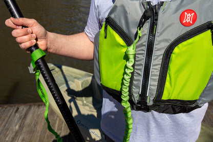 Perception Outlaw 11.5 | Sit on Top Fishing Kayak | Fold Away Lawn Chair Seat | 4 Rod Holders | Integrated Tackle Trays | 11' 6" | Dapper & Perception Paddle & Rod Leash for Kayaks