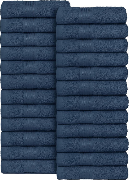 Belizzi Home 24 12x12 inch, Ultra Soft Cotton Washcloths, Contains Piece Face Cloths Ideal for Everyday use Face