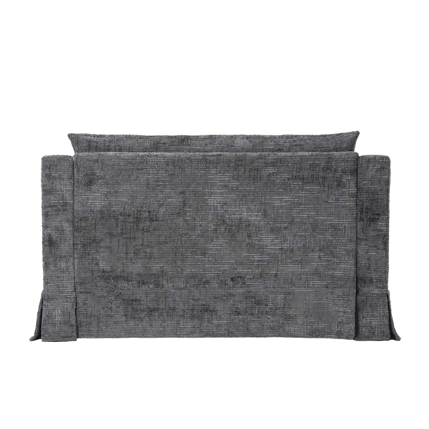 GDFStudio Chenille Sofa Bed Loveseat, Convertible Sleeper Couch with Deep Seat, 900 lbs Capacity, Upholstered Lounge Sofa with Pillows, Modern Compact Sofa for Living Room Bedroom Guest Space, Grey