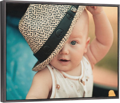 P&L ART. Personalized Custom Canvas Prints: Photo On Canvas Transform Your Photos into Stunning Framed Wall Art Digitally Printed Photo To Canvas Ideal for Home Decor Gifts Keepsakes Black 11X14