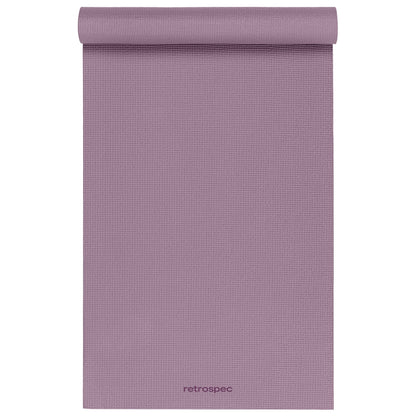 Retrospec Pismo Yoga Mat w/Nylon Strap for Men & Women - Non Slip Exercise Mat for Yoga, Pilates, Stretching, Floor & Fitness Workouts, .5mm Thick, Easy to Clean