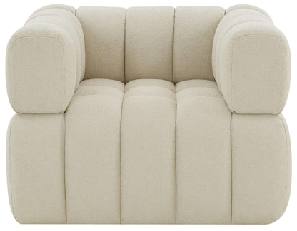 SAFAVIEH Couture Collection Calyna Light Grey Boucle Accent Chair