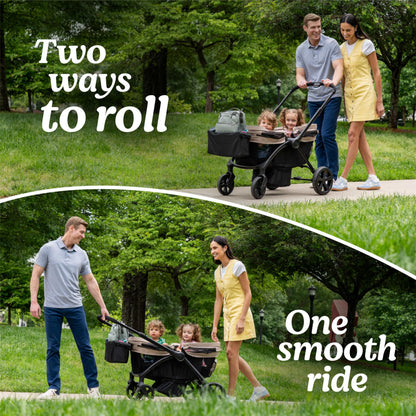 Graco Ready2Roll Stroller Wagon - All Terrain Baby Wagon Stroller for 2 Kids, Compact Foldable Wagon, Accepts Infant Car Seats