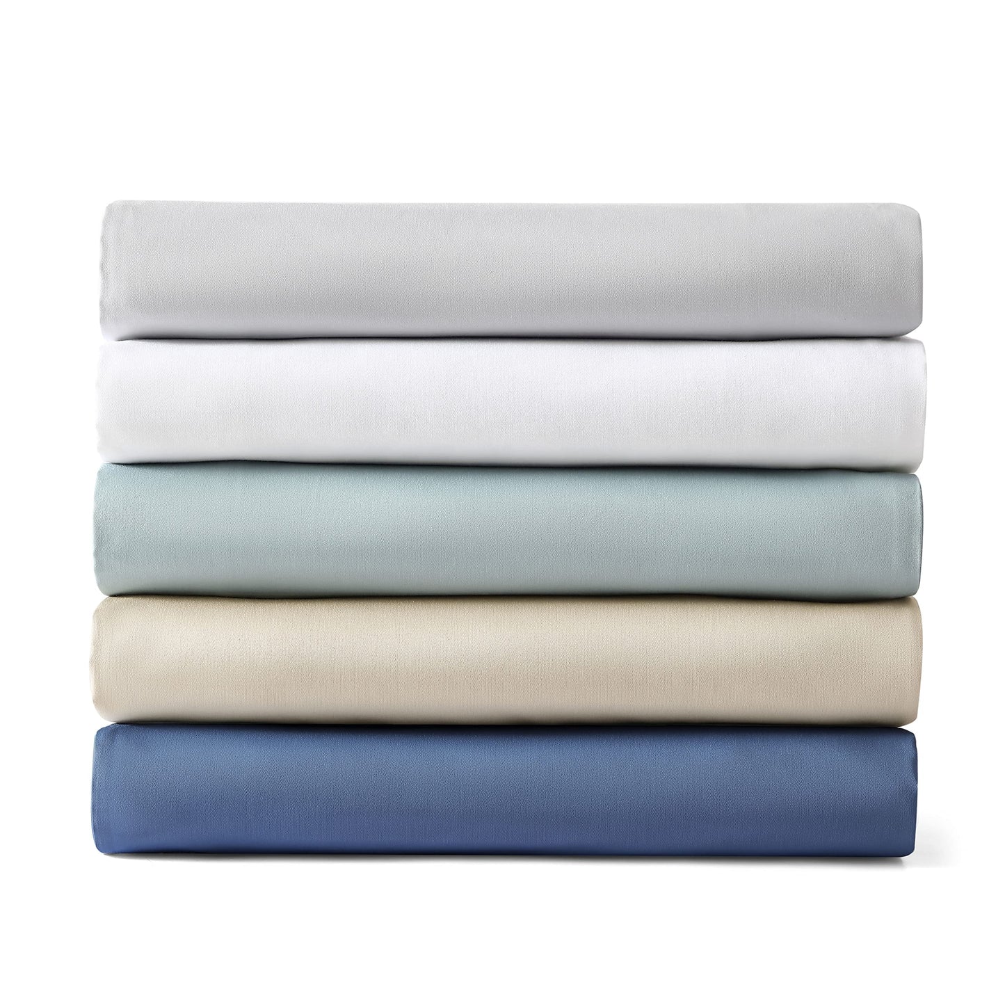 Nautica - King Sheets, Cotton Sateen Bedding, 400 Thread Count, Silky Smooth & Wrinkle Resistant (Regatta Beige, King)