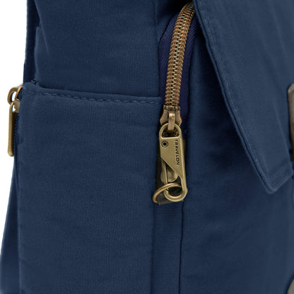 Travelon Unisex Adults Anti-theft Courier Tour Bag Tote, Navy, 11.5 X 11 X 3 US