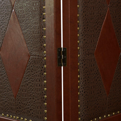 Aspire Dark Brown Four Panel Room Divider