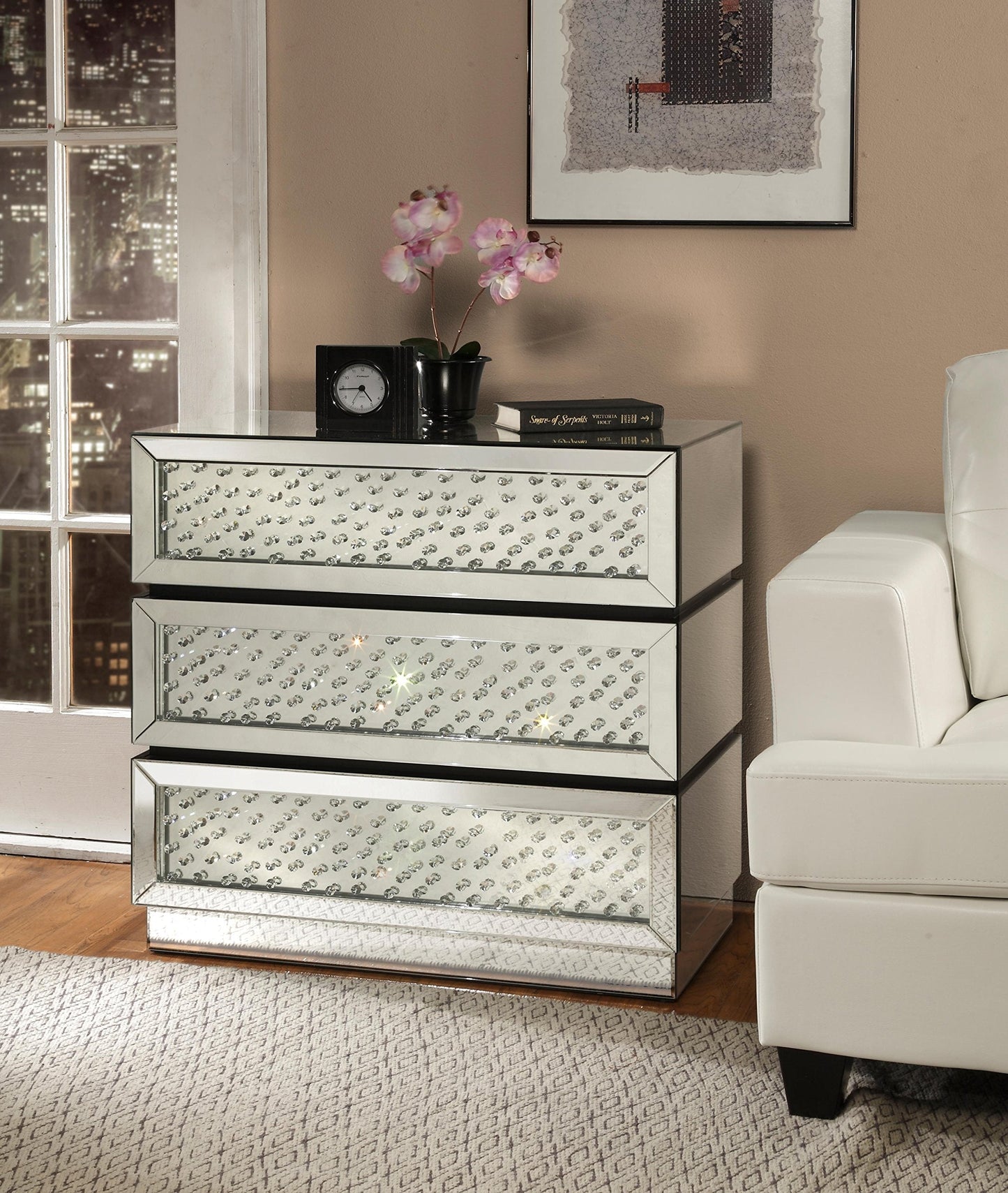 ACME Nysa Console Table - 97310 - Mirrored