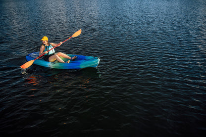 Perception Tribe 9.5 - Recerational Kayak Sit on Top - Large Rear Storage with Tie Downs - 9.5 ft - Déjà Vu