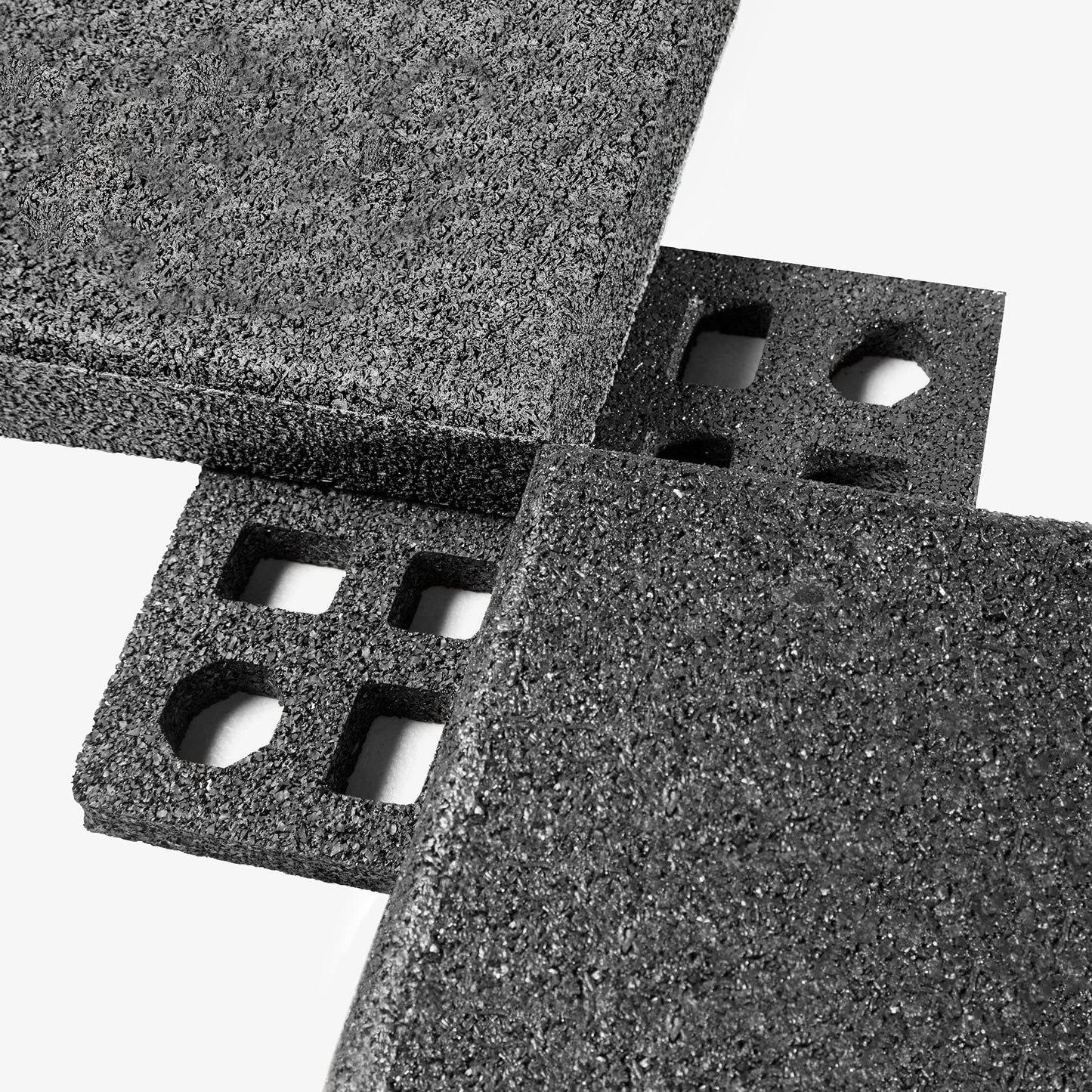 IncStores 2.5 Inch Thick Jamboree Rubber Interlocking Floor 2' x 2' Tiles | Heavy Duty Rubber Outdoor Tiles to Build Better Playgrounds at Homes, Schools, and Daycares | Gray, 75 Tiles