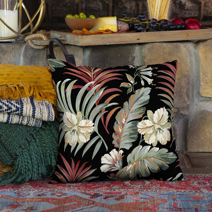 Arden Outdoor Toss Pillow, 2 Pack, 16 x 16, Rain-Proof, Fade Resistant Pistachio Botanical