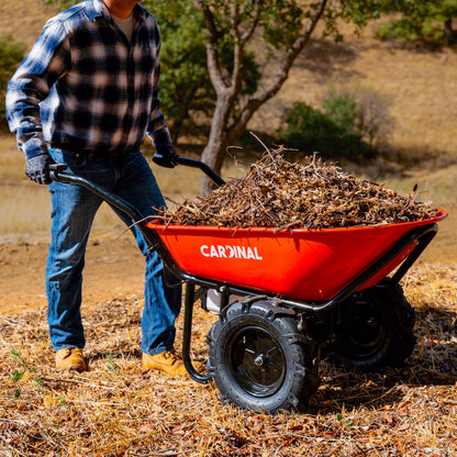 Electric Utility Cart 40V Battery-Powered Wheelbarrow 570-lb. Bucket Capacity