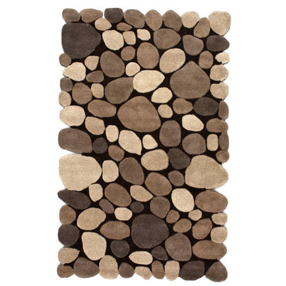 Nuloom Pebbles Natural/Beige, 2' x 3', Handmade, Polka Dot, Wool, Soft and Cozy, High Traffic, Stain Resistant, Easy Clean, Durable Runner for Bedroom, Living Room, Dining, Den, Foyer, Entryway