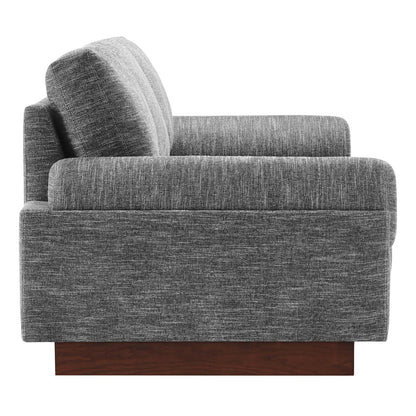 Modway EEI-6401-GRY Oasis Upholstered Fabric Sofa, Gray