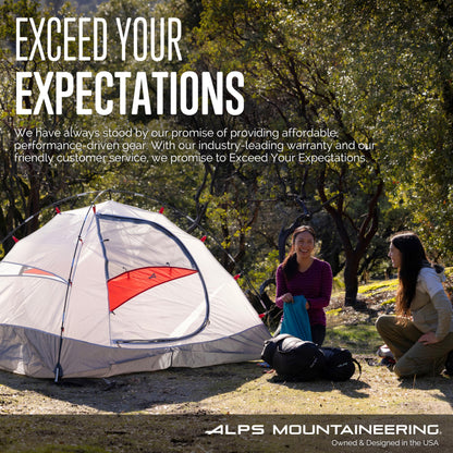 ALPS Mountaineering Vertex Air Bed – Twin & Queen Size Options, PVC-Free Fabric, Coil System, Rechargeable Pump with Wall/Car Charger, Indoor/Outdoor Use