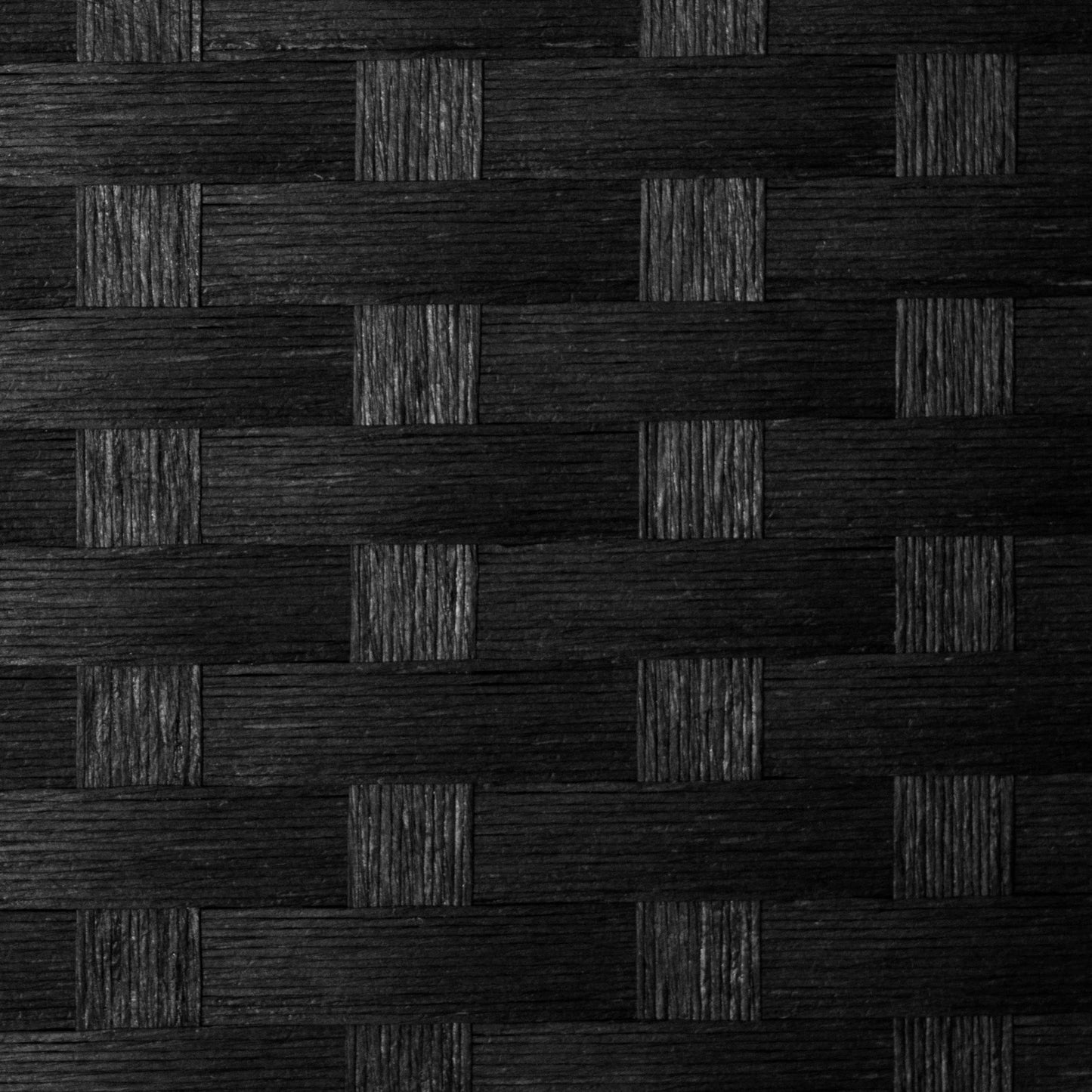 Red Lantern 3 ft. Short Woven Fiber Folding Screen - 8 Panel - Black