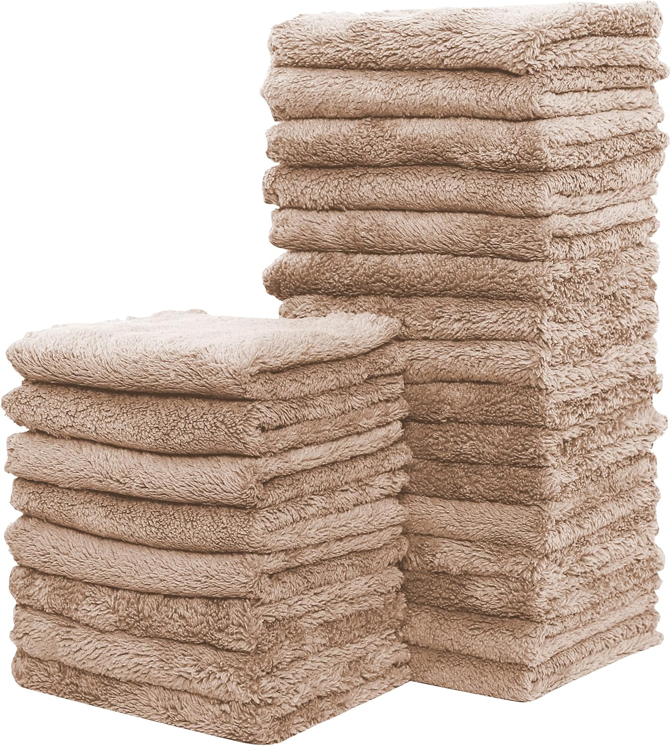 24 Pack 7 9 Inch Sunny zzzZZ Kitchen Dishcloths - Does Not Shed Fluff - Reusable Dish Towels, Dish Cloths, Super