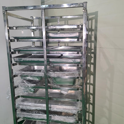 15 Shelf Rolling Rack for Brewery and Beverage Industry Heavy Duty Storage Solution