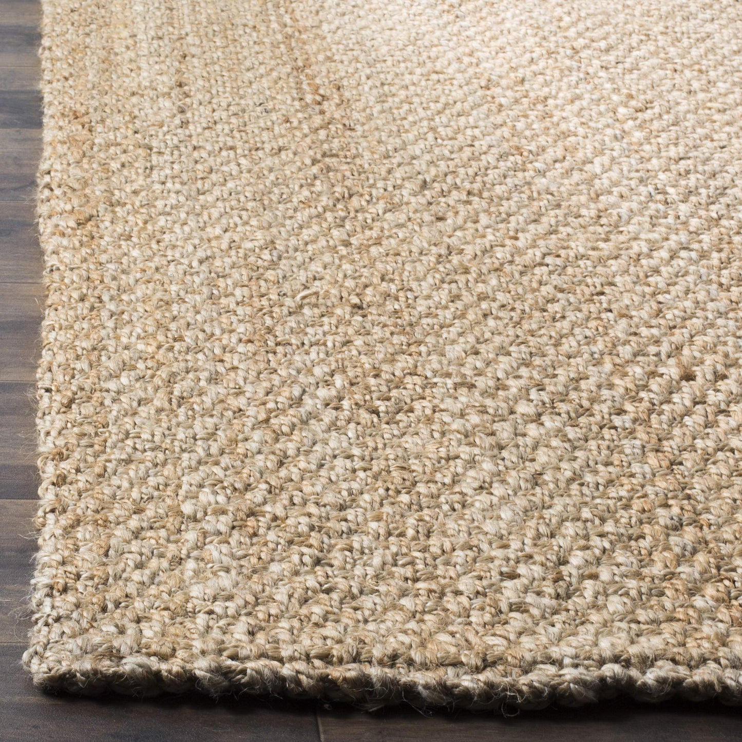 SAFAVIEH Area Rug 10x14 - Natural Fiber Collection - Large - Natural Brown, Handmade Jute, Basketweave Design (NF401A)