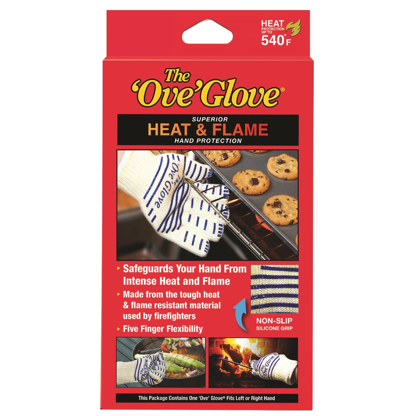 The Ove Glove - Superior Heat & Flame Hand Protection - Pack of 1 Oven Mitt