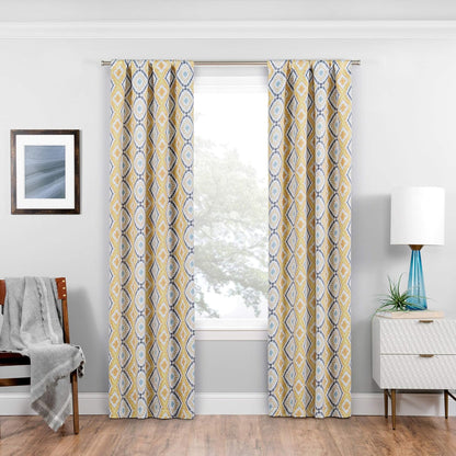 ECLIPSE Morrow Room Darkening Curtains for Bedroom, 37" x 63" Thermal Insulated Light Blocking Single Panel