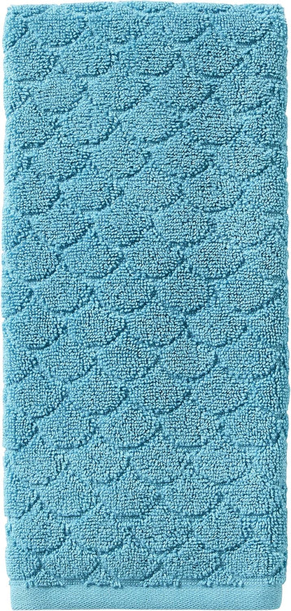 SKL Home Ocean Watercolor Scales Hand Towel - Blue, 2-Pack