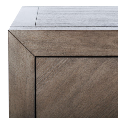 SAFAVIEH Couture Home Collection Steve Light Brown 2-Drawer Wood Nightstand Table (Fully Assembled)