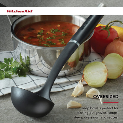 KitchenAid KO006OHOBA Gourmet Nylon Ladle,Black