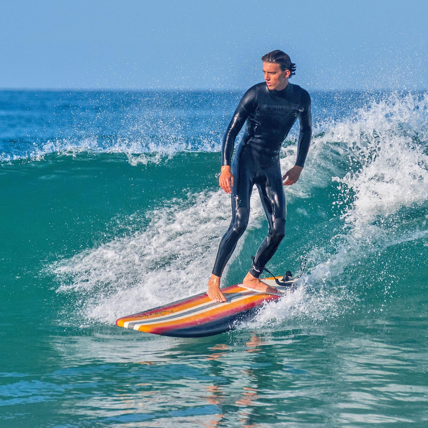 Fender x Wavestorm Collaboration 8ft Surfboard - Foam Constructed with Accessories