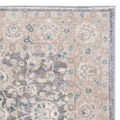 SAFAVIEH Sofia Collection Area Rug - 10' x 14', Light Grey & Beige, Vintage Oriental Distressed Design, Non-Shedding & Easy Care, Ideal for High Traffic Areas in Living Room, Bedroom (SOF330B)