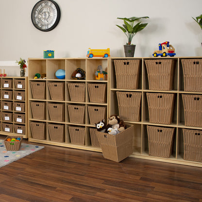 Contender 12 Big Cubby Storage Shelf, Montessori Cabinets for Organizing Art and Craft Supplies, Hard Wood Cabinets Perfect for Classrooms, Offices and Homes
