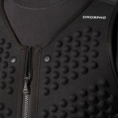 OMORPHO Men's G-Vest, 10 lb (up to 20 lb with addition of G-Pack), weighted vest for men, low-profile, fully adjustable, comfort fit. Great for walking, hiking, running and training. (Black, S-M)
