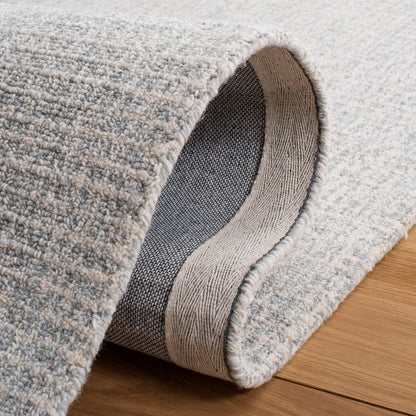 SAFAVIEH Abstract Collection Area Rug - 10' x 14', Light Grey & Ivory, Handmade Wool, Ideal for High Traffic Areas in Living Room, Bedroom (ABT468F)