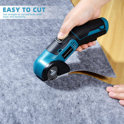 Tyimble 4V Cordless Electric Scissors Heavy Duty Cardboard, Fabric, Leather & Carpet Cutter with Brushless Motor & USB-C Charging, Includes 2 Tungsten Blades Tool Kit for DIY, Crafting, Industrial Use