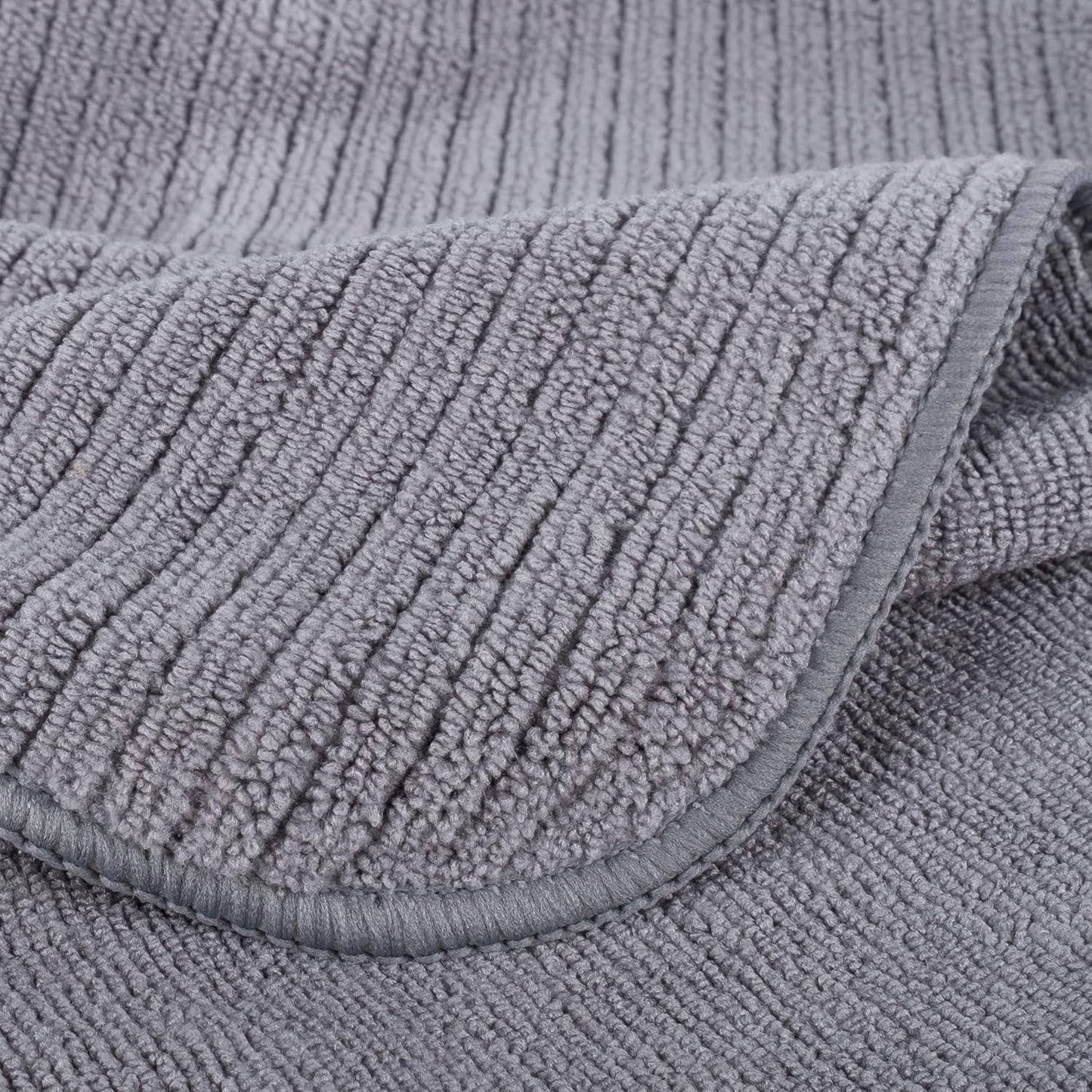 12 Pack 16x28 POLYTE Premium Microfiber All-Purpose Ribbed Terry Kitchen Towel, (Blue, Gray, Teal, in)