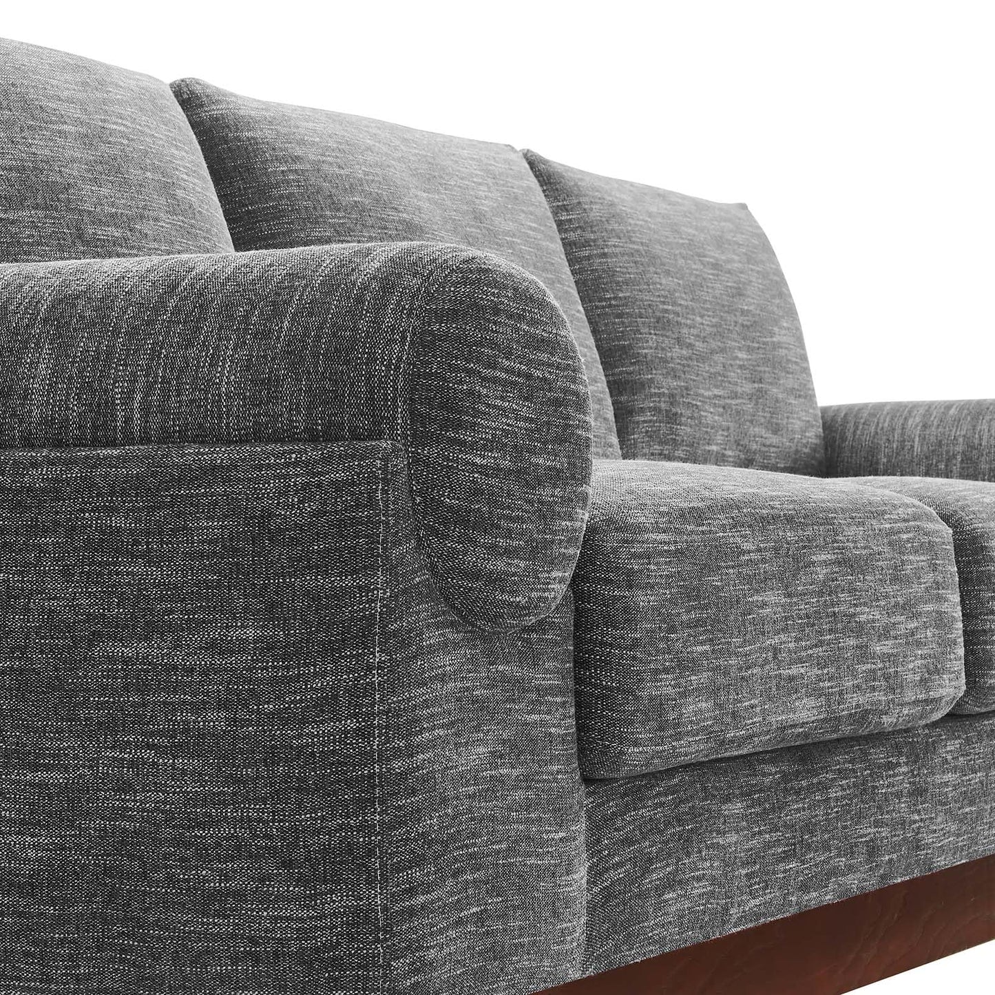 Modway EEI-6401-GRY Oasis Upholstered Fabric Sofa, Gray