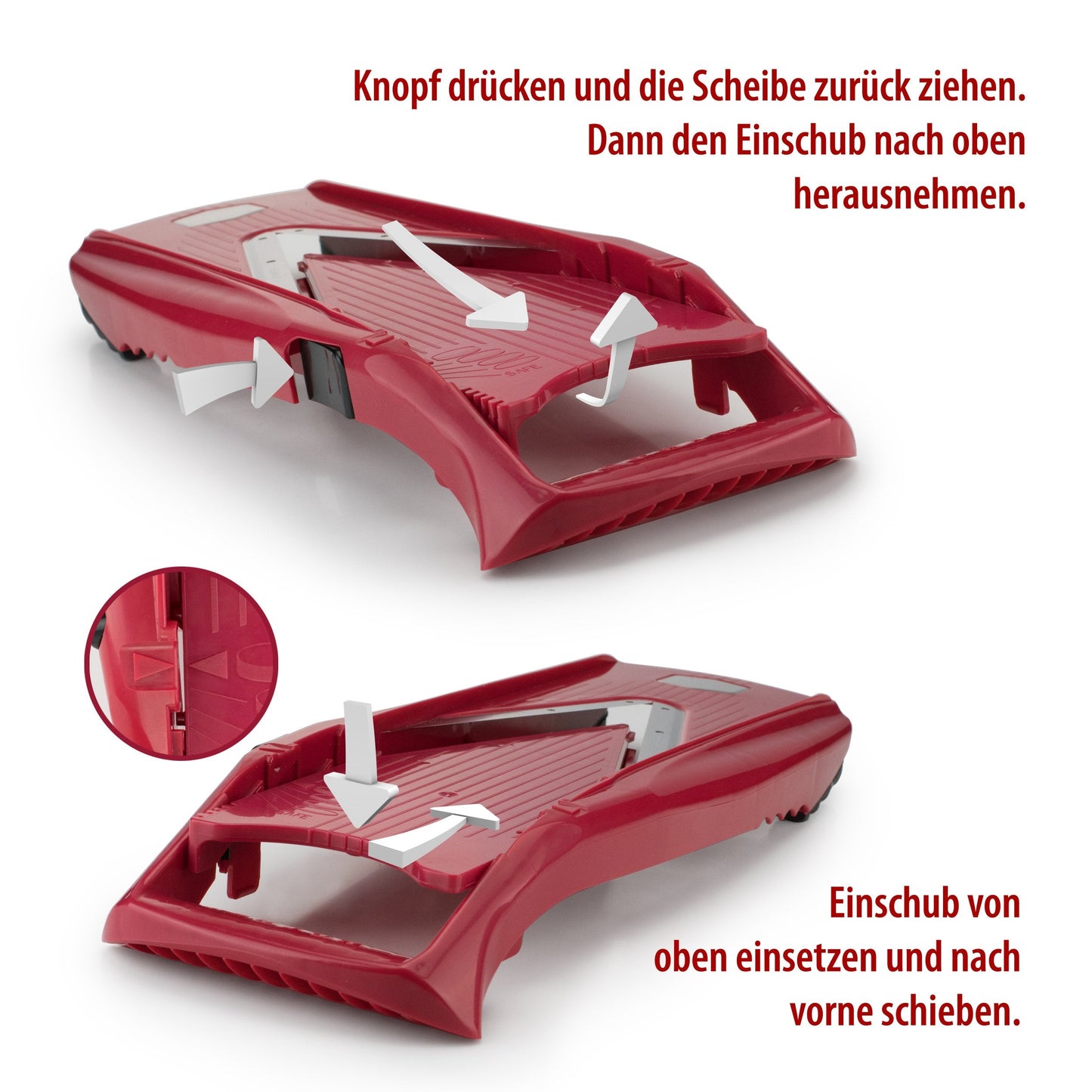 Swissmar Borner V Power Mandoline, V-7000, Red