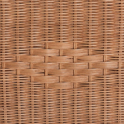 Bali & pari Eamon Braided Natural Rattan Storage Bench with Cushioned Lift-Top Lid – Coastal Boho Style Chest for Bedroom, Entryway, or Living Room Organization, 31" Rectangle, Brown