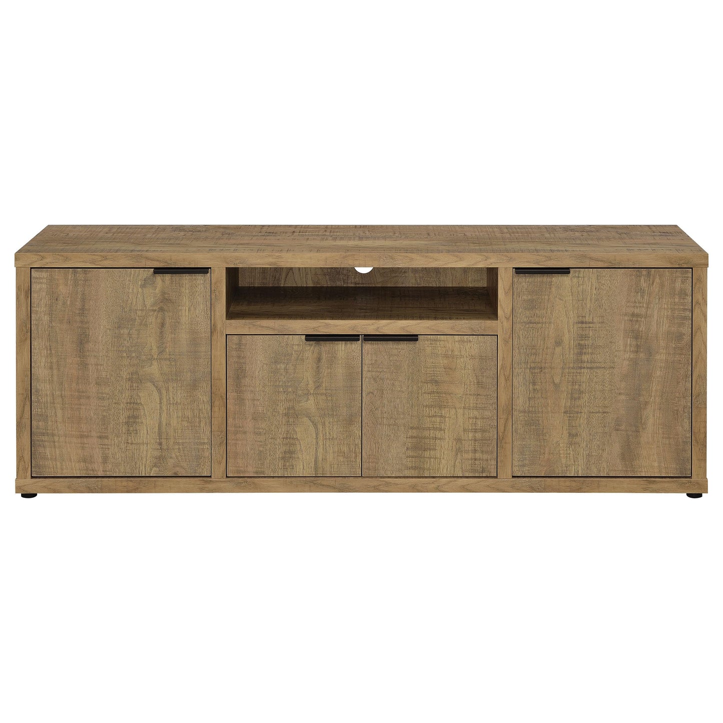 Coaster Home Furnishings - Tabby - Engineered Wood - 60-inch TV Stand with 4 Doors, Center Shelf - Living Room - Mango - 701702