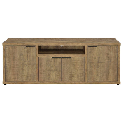 Coaster Home Furnishings - Tabby - Engineered Wood - 60-inch TV Stand with 4 Doors, Center Shelf - Living Room - Mango - 701702