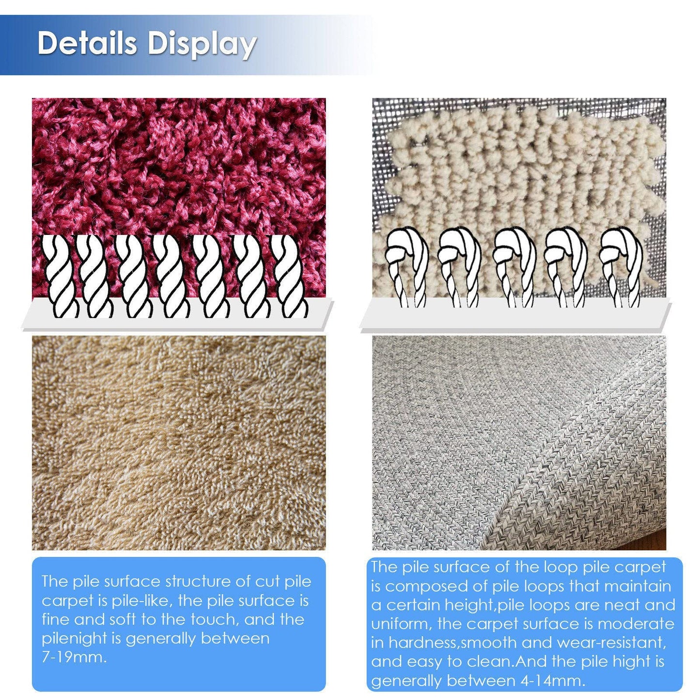 Aluminum Rug Tufting Frame Kit - Sturdy Metal Frame for Rug Making with Primary Tufting Cloth Stand and Tufting Fabric - Ideal Rug Tufting Supplies,70x70cm