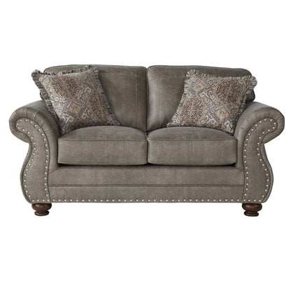 Roundhill Furniture Leinster Sofas, Gray