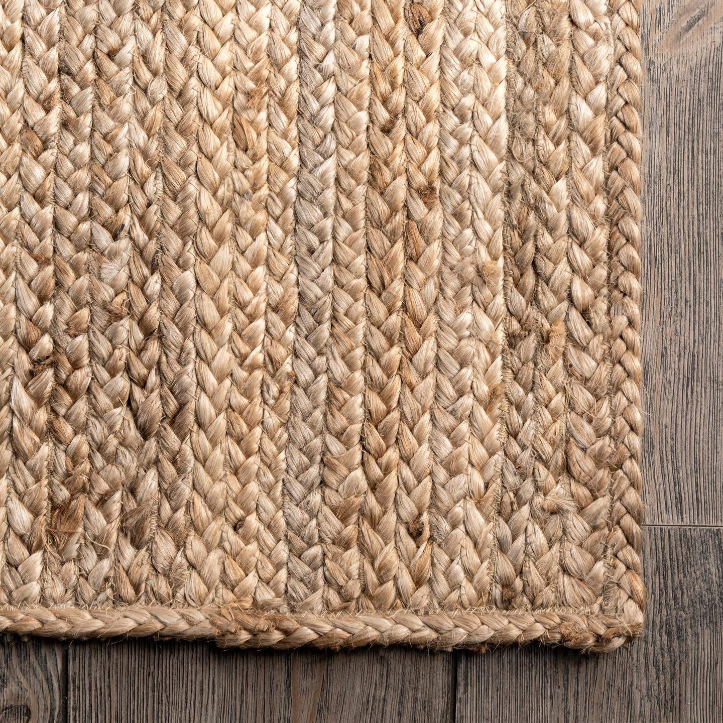 Nuloom Rigo Handmade, Natural, 8'6" x 11'6", Hand Woven, Farmhouse, Jute, Soft and Textured, High Traffic, Stain Resistant, Easy Clean, Durable Area Rug for Bedroom, Living Room, Dining, Den, Foyer