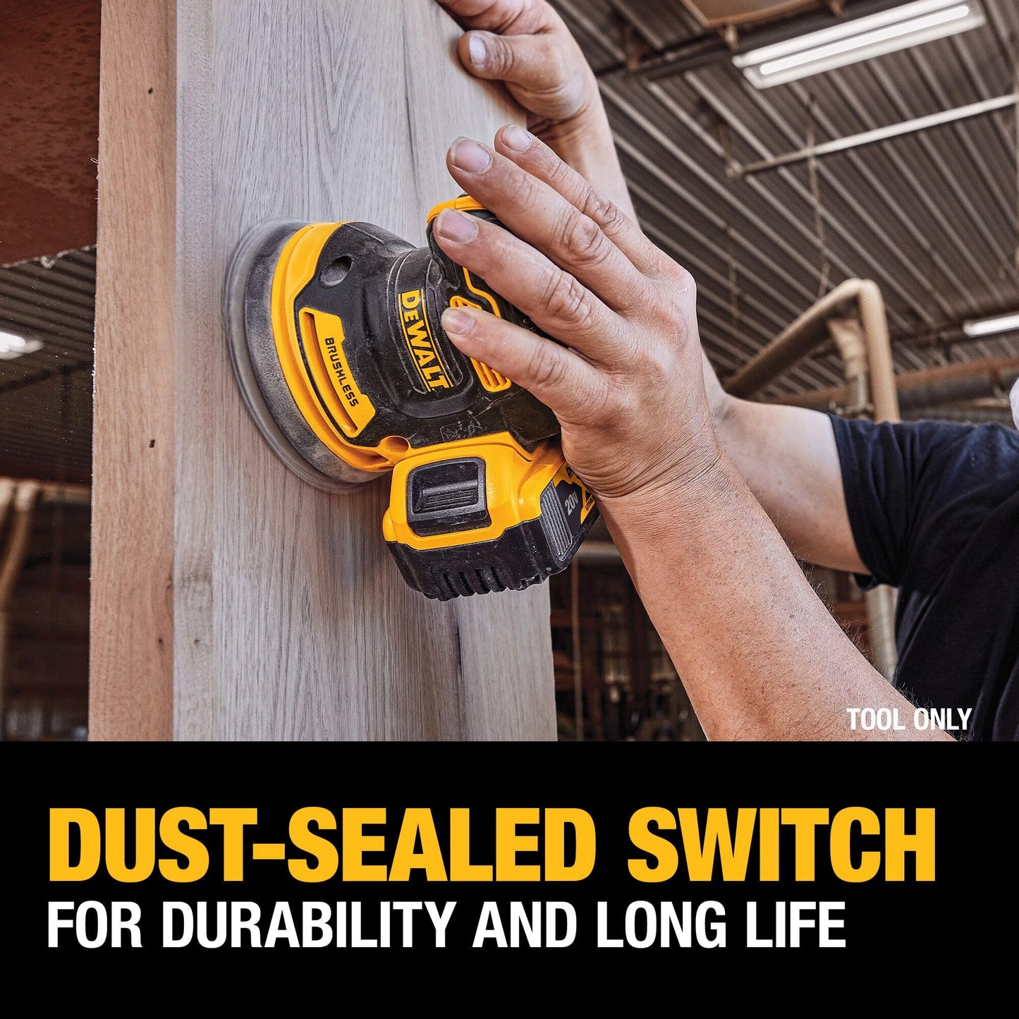 DEWALT 20V MAX Orbital Sander, Tool Only (DCW210B)