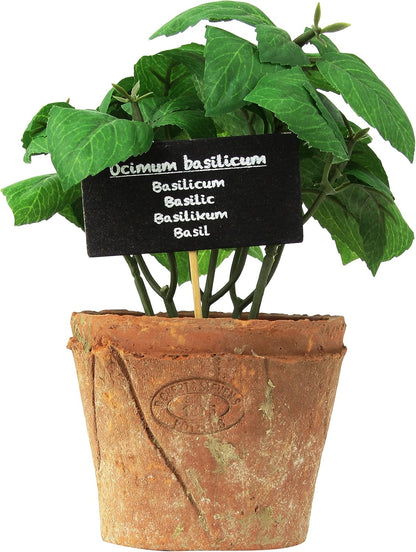 Esschert Design Artificial Herb Plant, Basil, Large