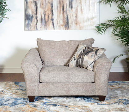 Roundhill Furniture Camaro Platinum Fabric Pillow Back Accent Chair