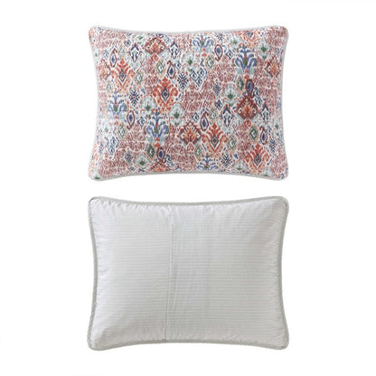 Tommy Bahama - Full/Queen Quilt Set, Premium Cotton Reversible Bedding with Matching Shams, Floral Bedding Set, Oeko-Tex Certified (Ikat Tropics Beige, Full/Queen)