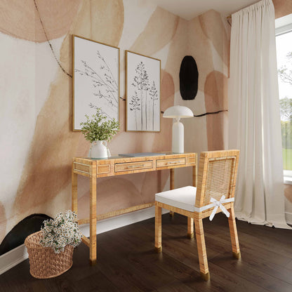 Tov Furniture Amara Natural Rattan Desk