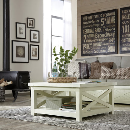 Homestyles Seaside Lodge Off-White Coffee Table