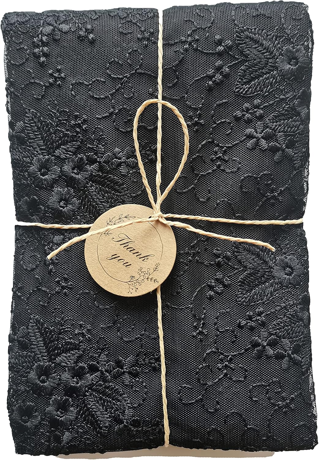 Insparkle Living 16 90 Lace Table Runner - x in, Embroidered Runner for End Table & Coffee Table, Vintage Black Lace